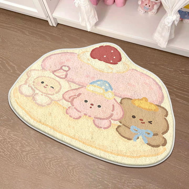 Children's Playful Cat-Shaped Area Mat