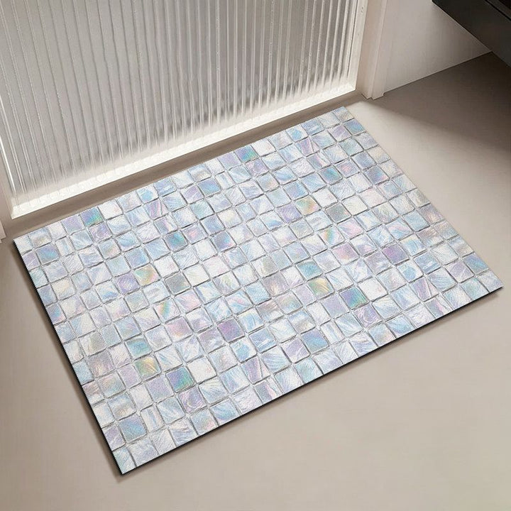 Mosaic Pattern Bath Mat