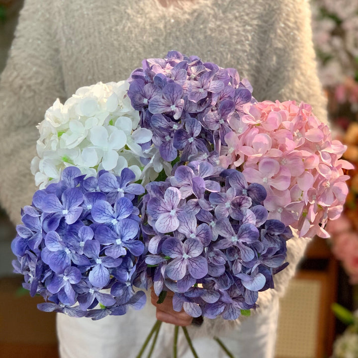 Lifelike Decorative Hydrangea Stem