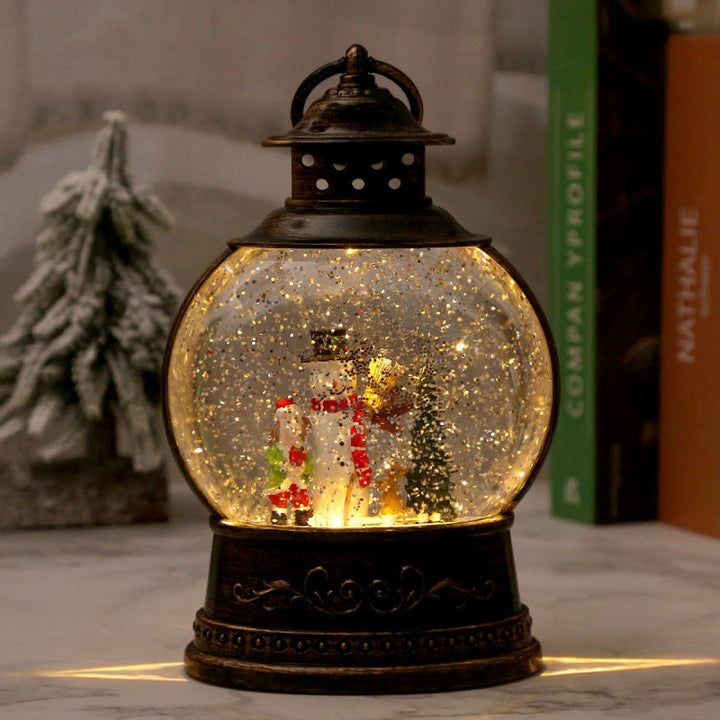 LED Snow Globe Lantern