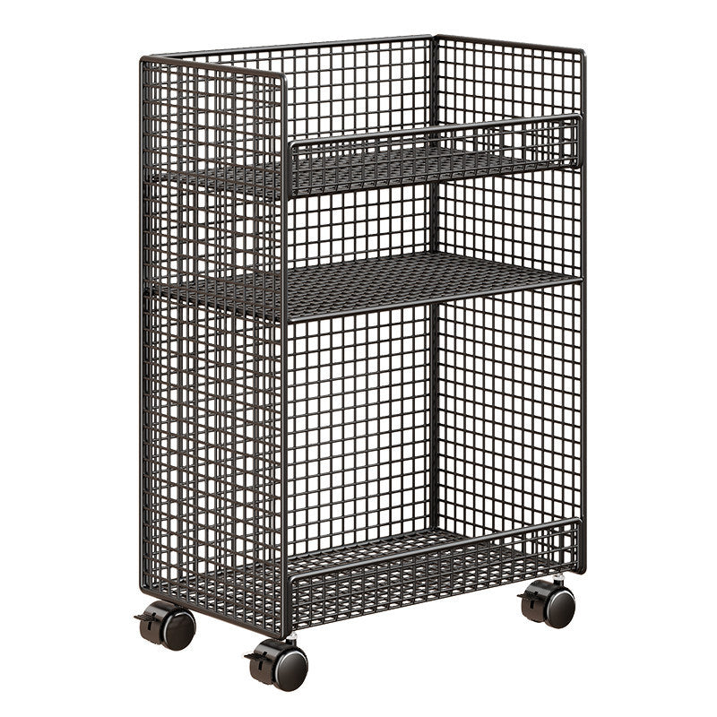 Mesh Desktop Bookshelf Organizer Stacked Wire Storage Rack