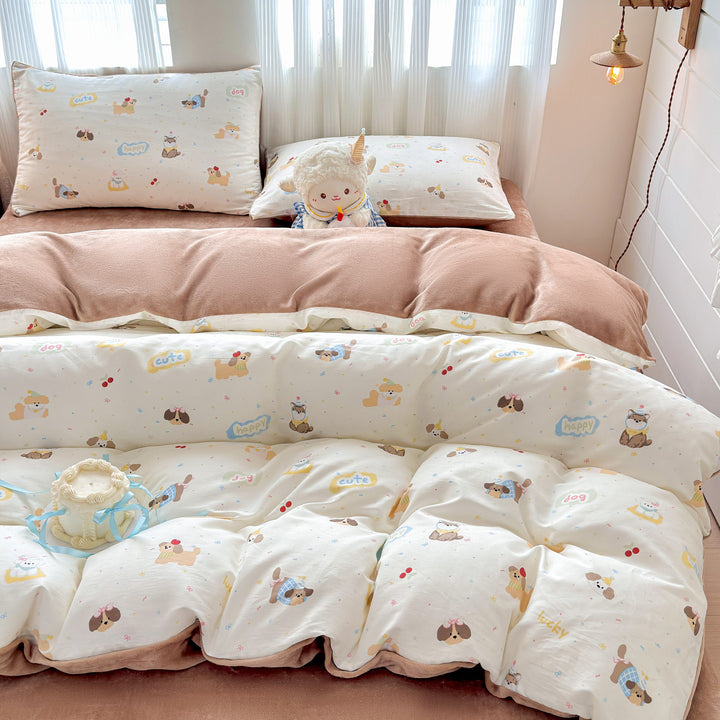Fun Cartoon-Themed Quilt Set