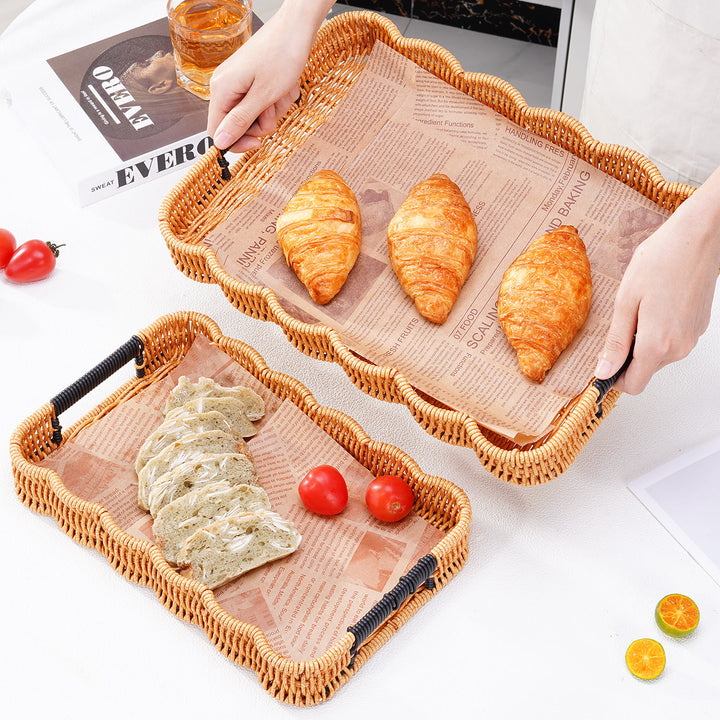 Woven Decorative Serving Tray