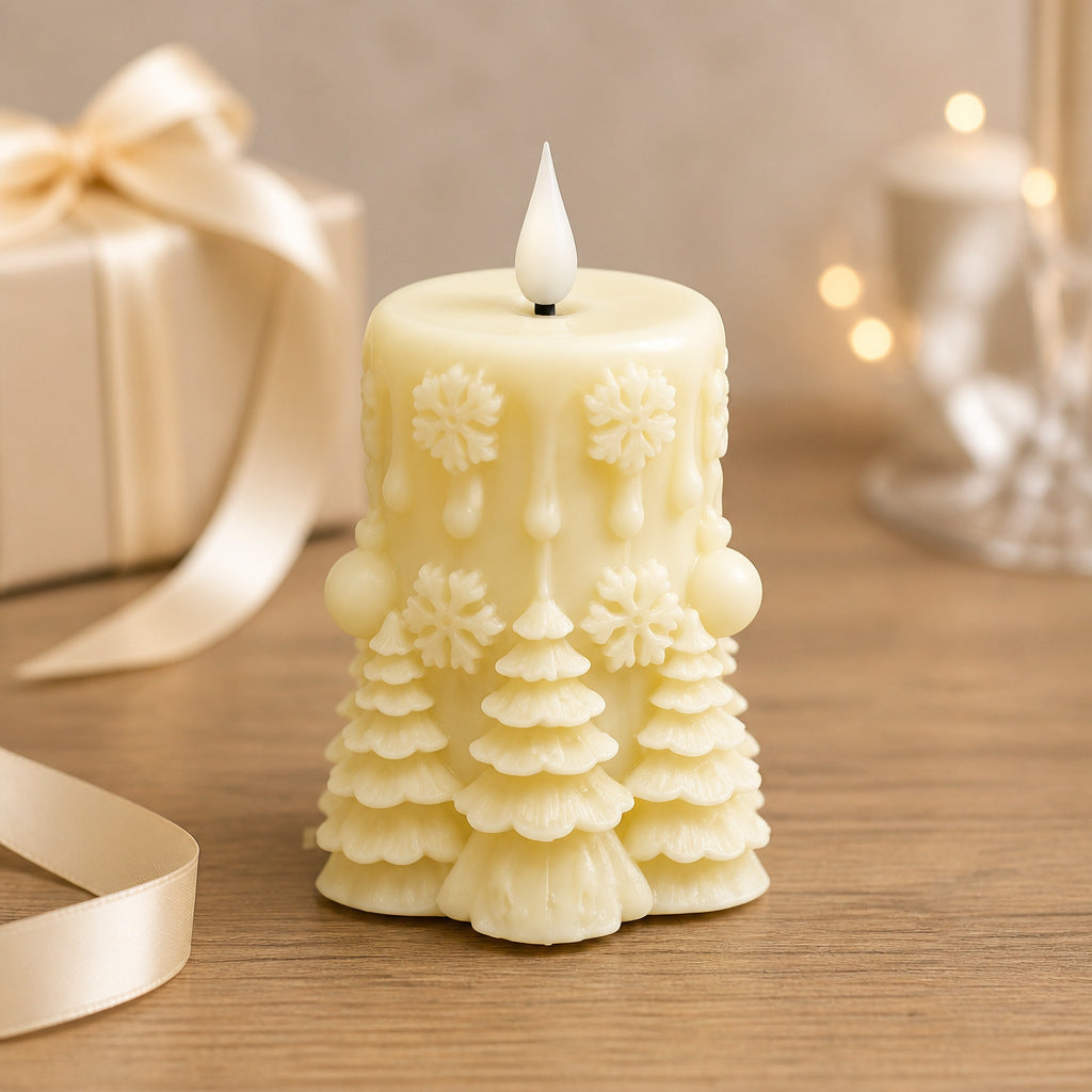 Winter Decorative Candle