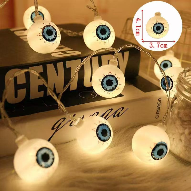 Decorative Halloween LED Pumpkin Ghost Bat String Lights
