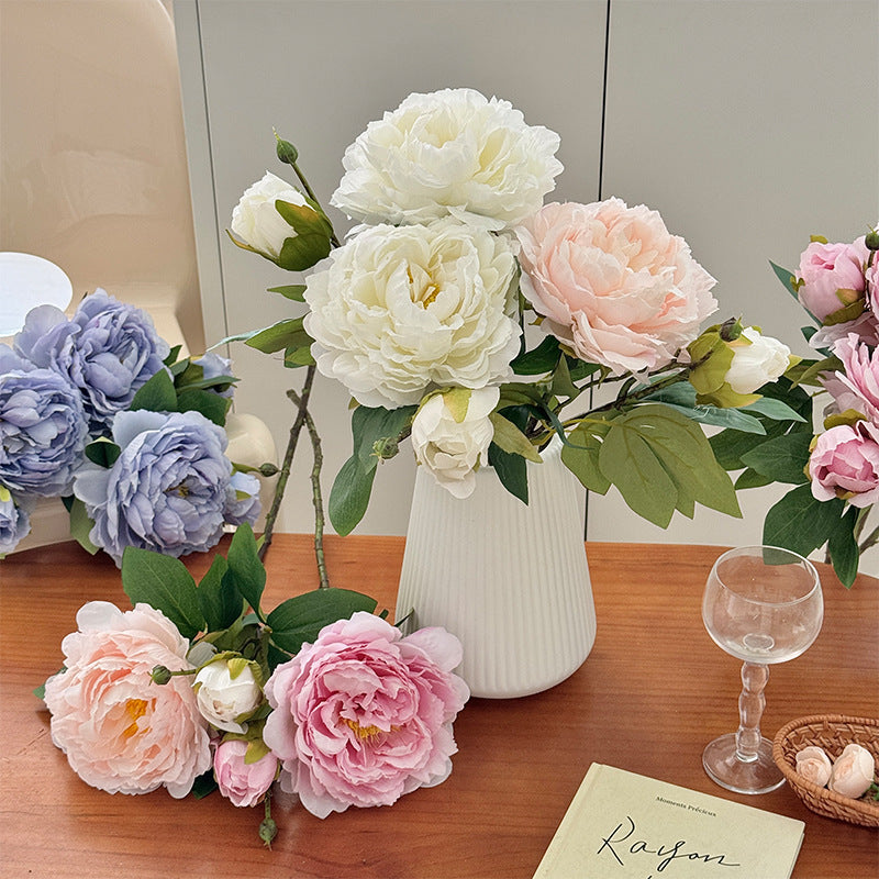 Lifelike Peony Flower Stem
