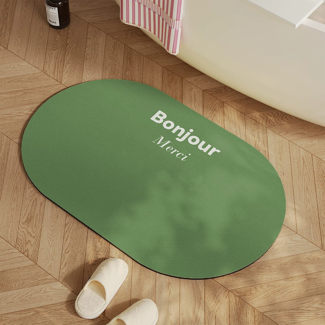 Inspirational Quote Bath Mat
