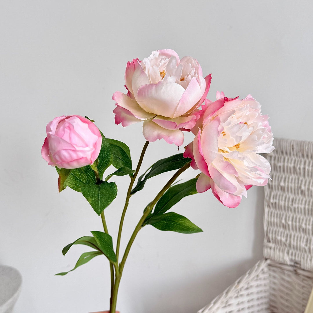 Realistic Artificial Peony Flower Stem