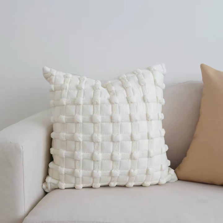 Textured Woven Decorative Throw Pillow
