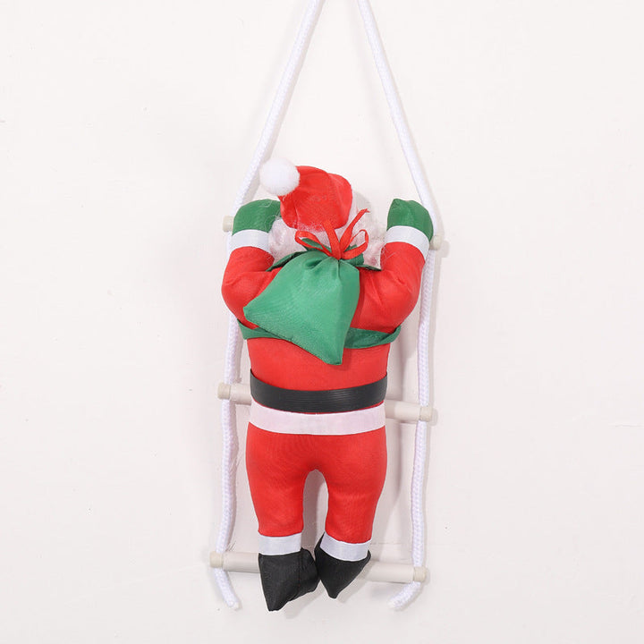 Playful Santa Claus Decoration Figure