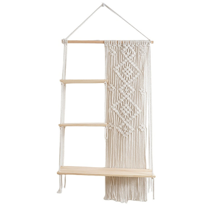 Macramé Decorative Floating Shelf