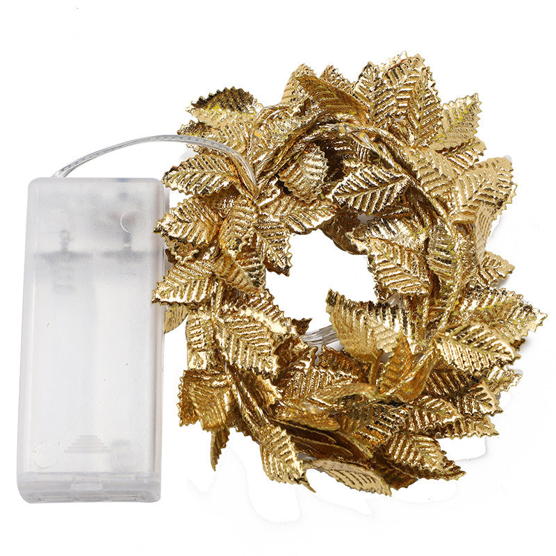 Decorative LED Leaf Garland String Lights