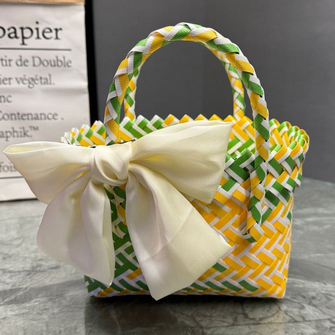 Handcrafted basket bag in stylish design