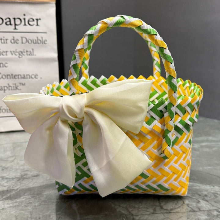 Handcrafted basket bag in stylish design