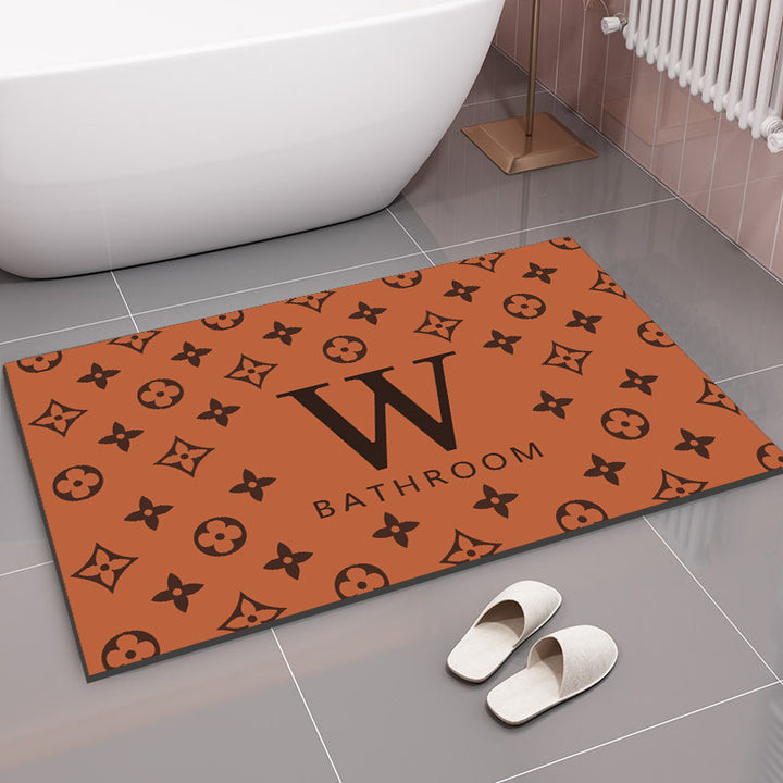 Relaxation-Themed Bathroom Mat for Home