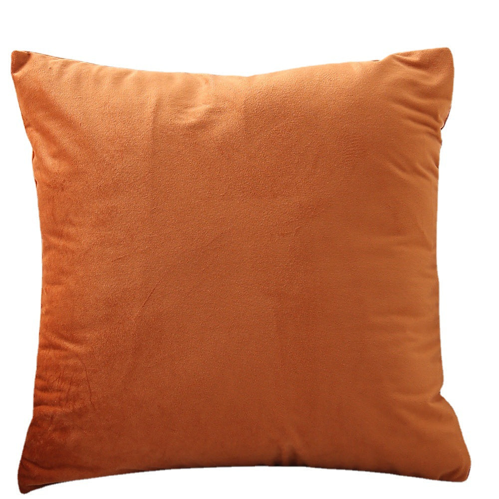 Decorative velvet cushion with soft filling