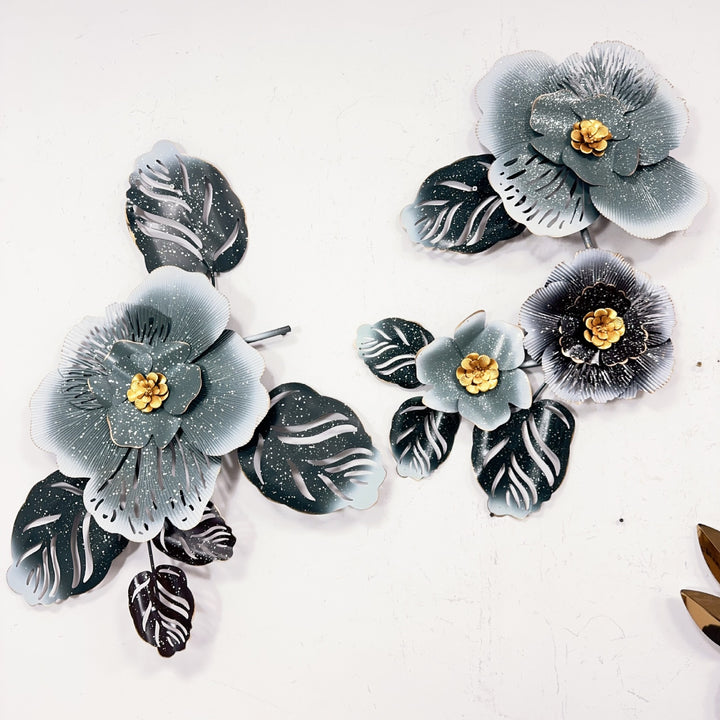 Floral Metal Wall Art Sculpture