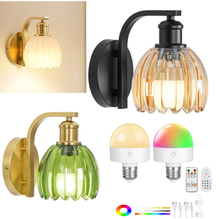 Color-changing LED wall lamp