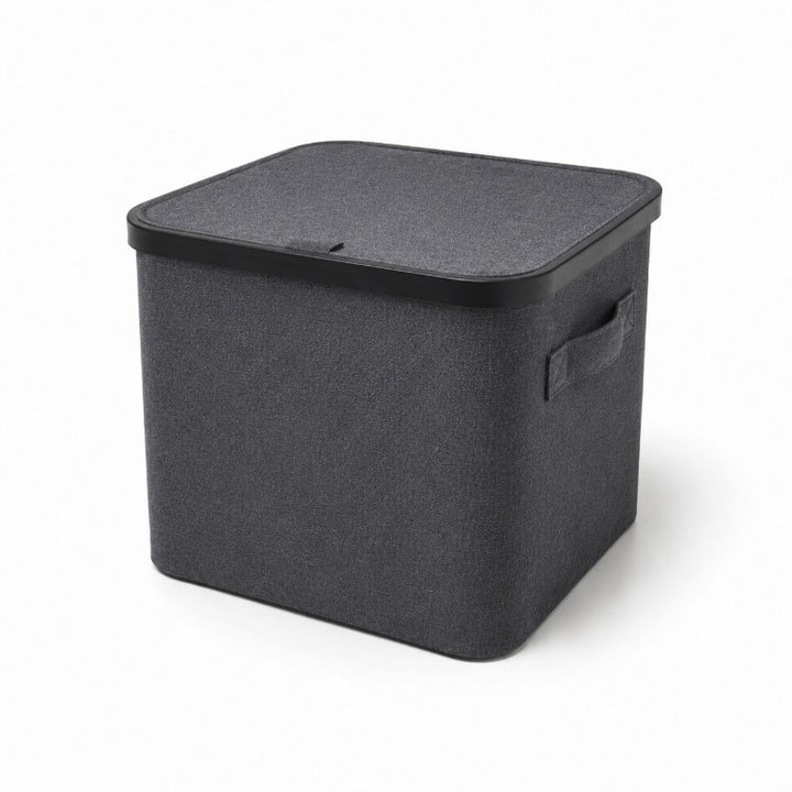 Multifunctional storage box with removable lid and carrying handles