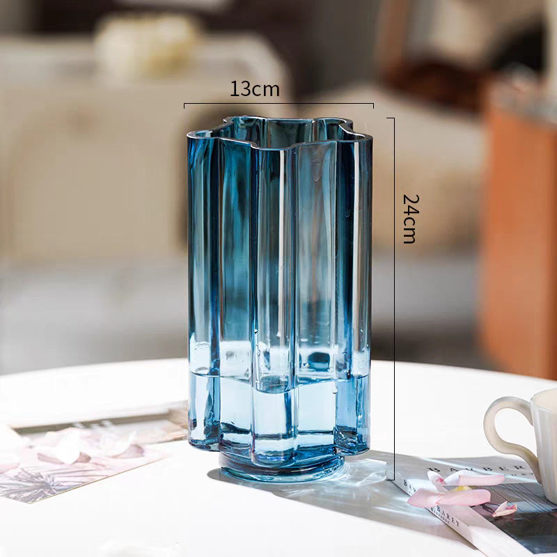Elegant Textured Glass Vase