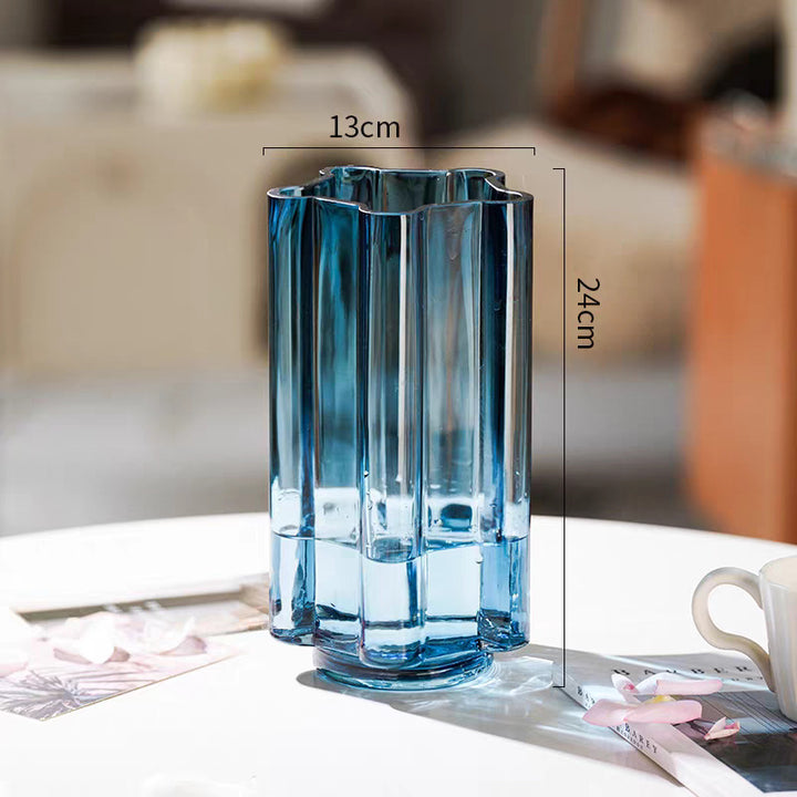 Elegant Textured Glass Vase