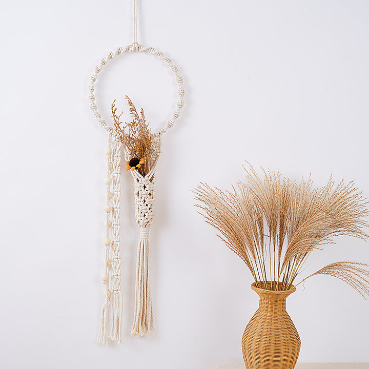 Bohemian Macramé Dreamcatcher Wall Hanging