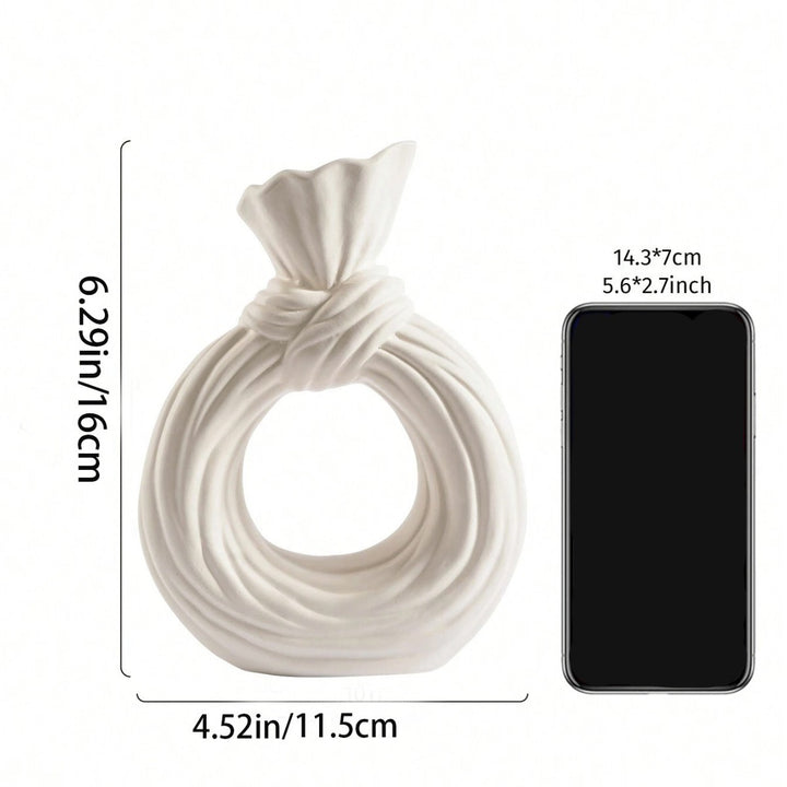 Artistic Knot-Shaped Ring Vase