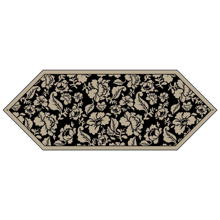 Decorative Floral Jacquard Tassel Cabinet and Table Runner