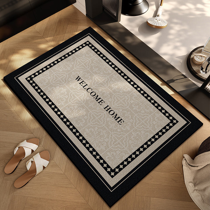 Checkerboard Patterned Entryway Mat Avarnia