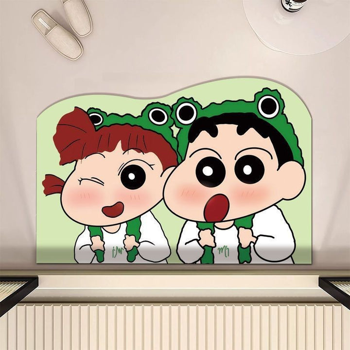 Playful Cartoon-Themed Floor Mat