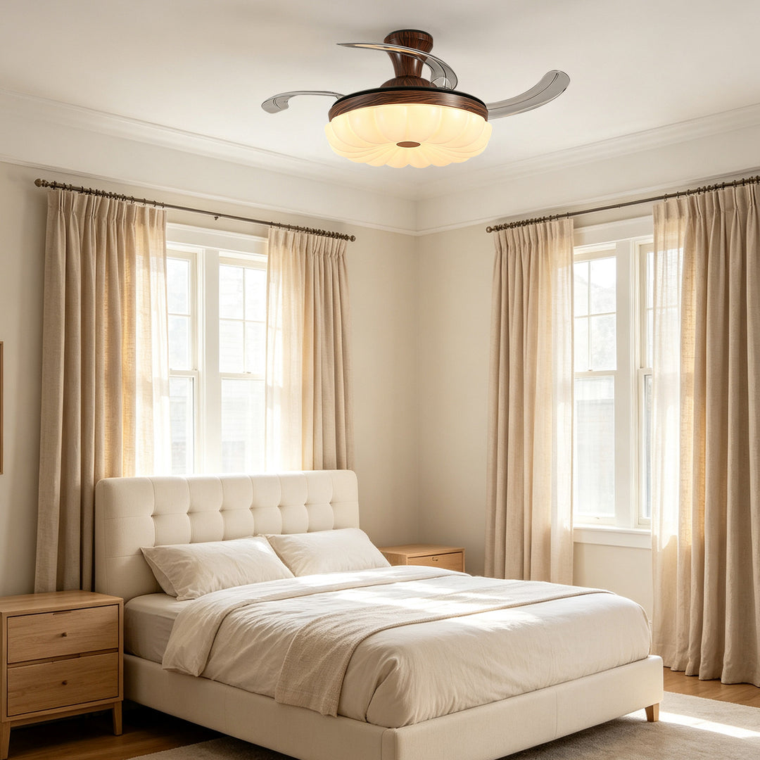 Modern decorative ceiling fan light fixture