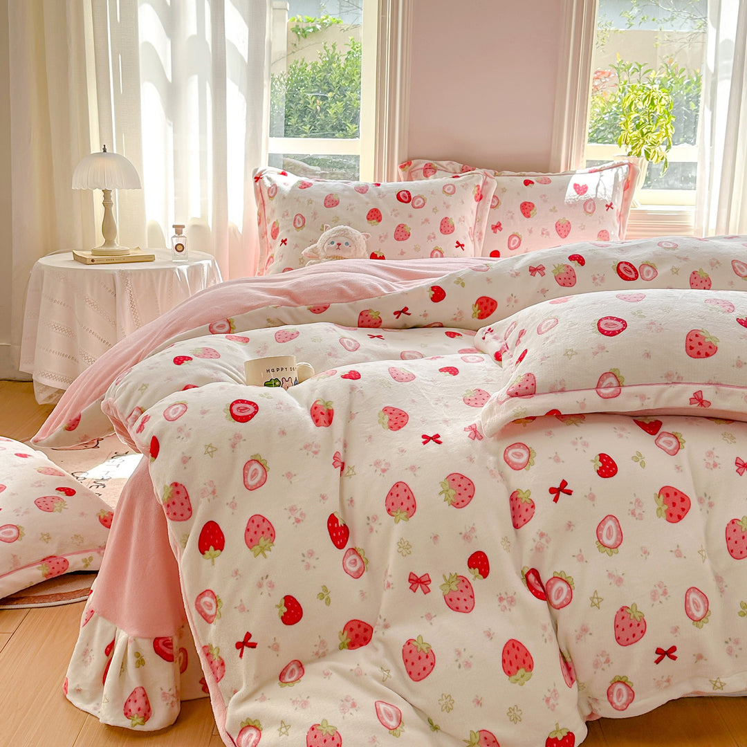 Floral Print Comforter Set
