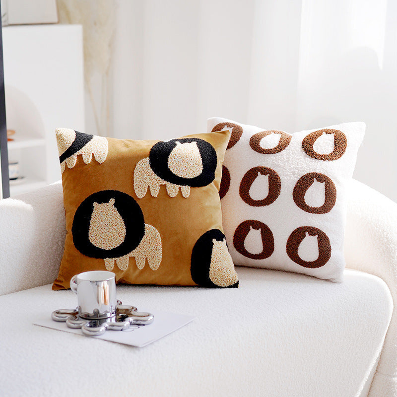 Decorative Animal Patterned Lumbar Pillow