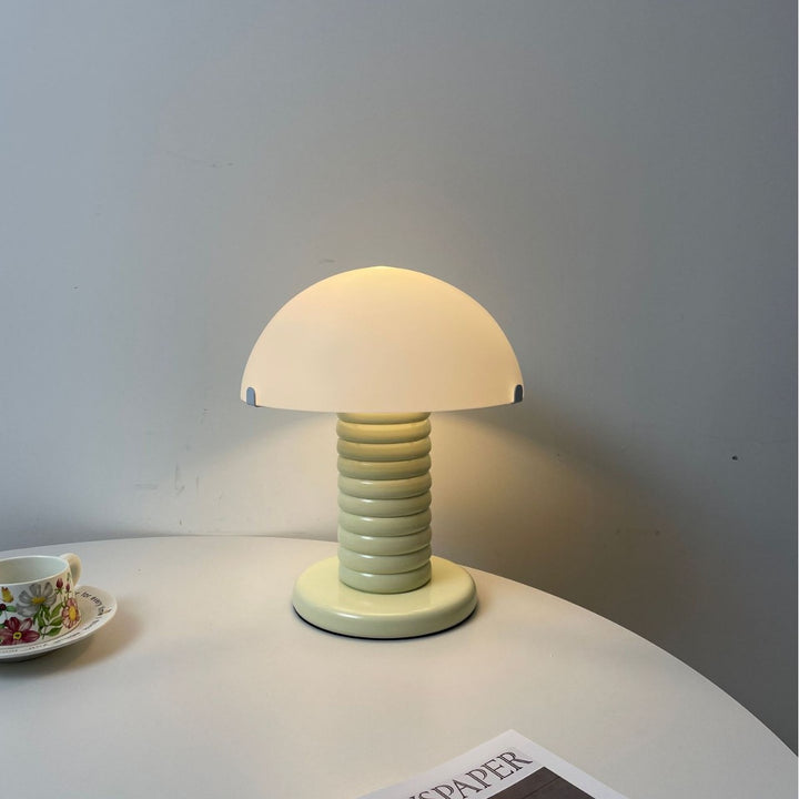 Contemporary mushroom-shaped table lamp