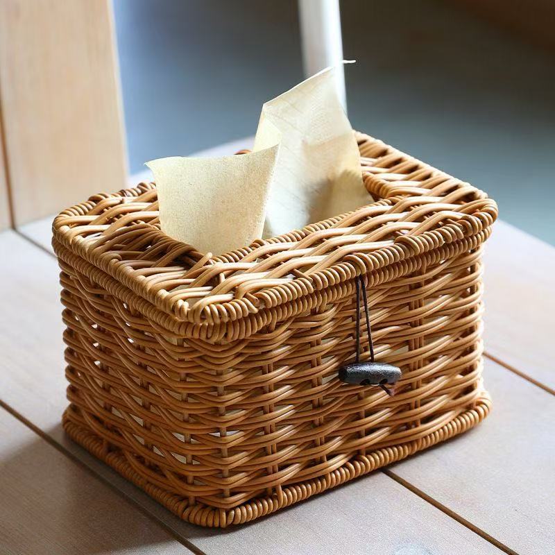 Handcrafted Wicker Storage Box