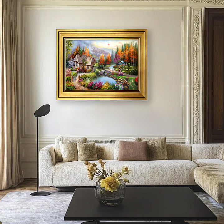 Decorative Framed Nature Landscape Artwork