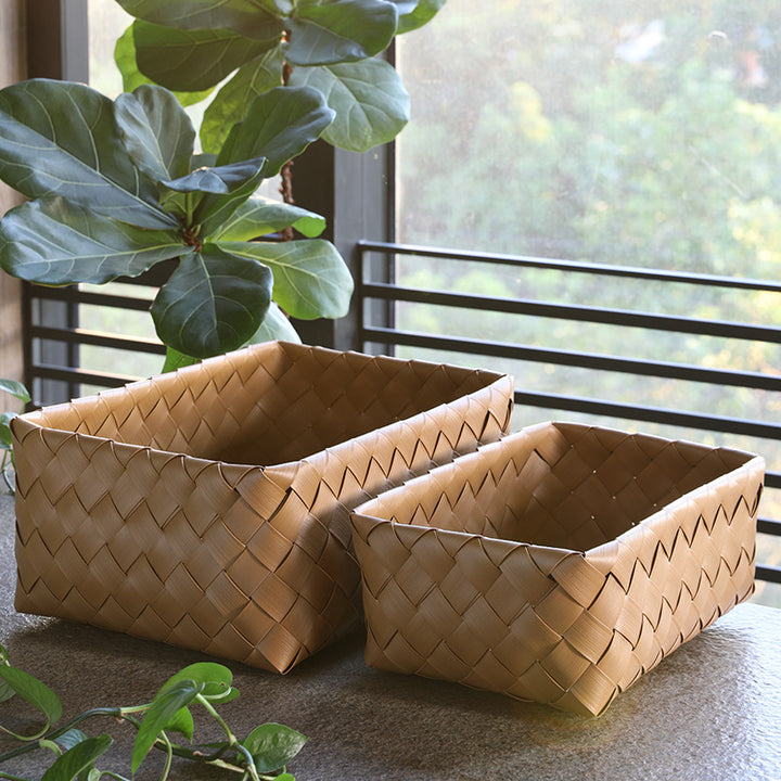 Elegant Handwoven Storage Tray