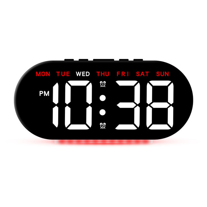 Digital multifunction alarm clock with LED display and alarm function