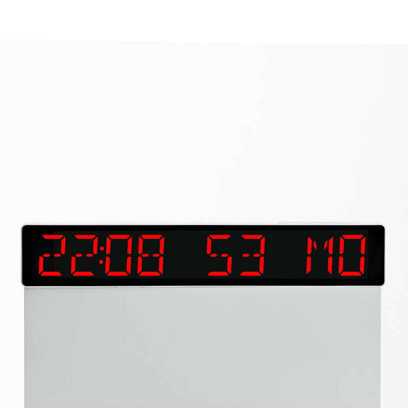 Digital wall clock with large LED display