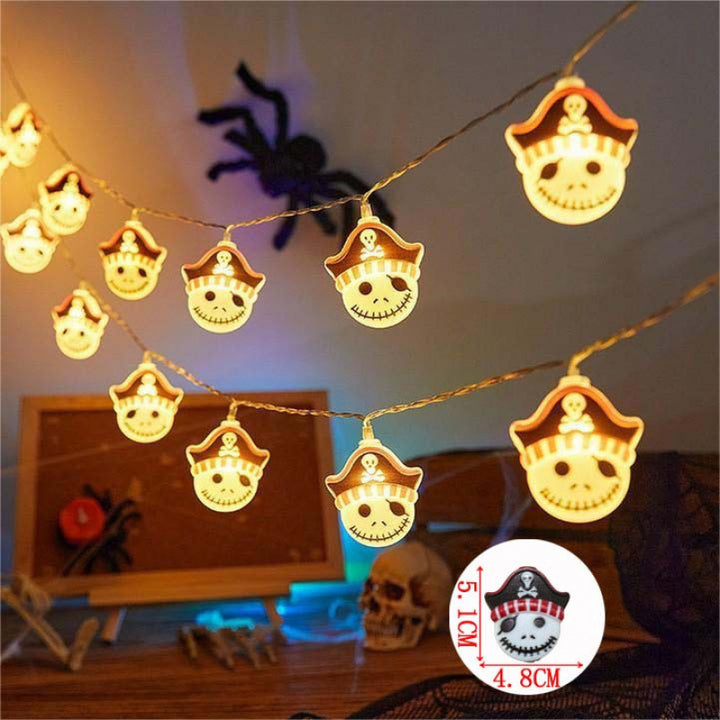 Decorative Halloween LED Pumpkin Ghost Bat String Lights
