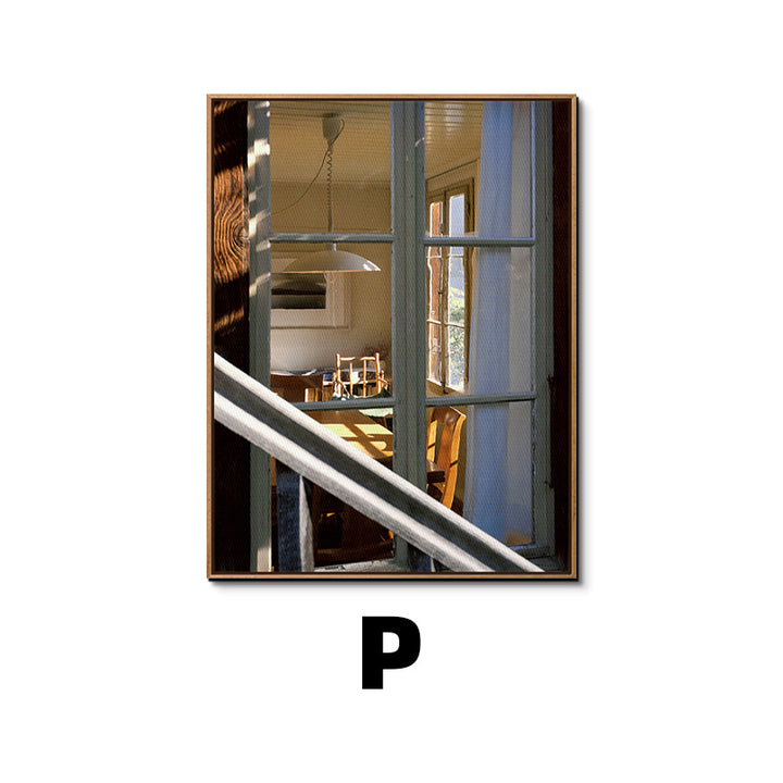 Framed Botanical Window Artwork
