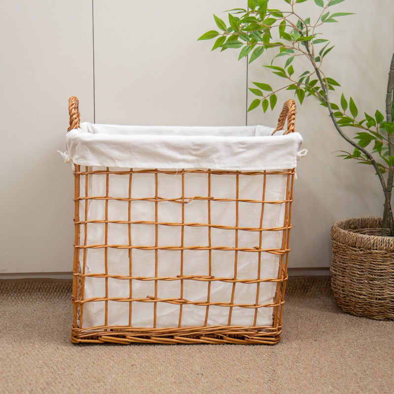Classic storage basket with removable fabric insert