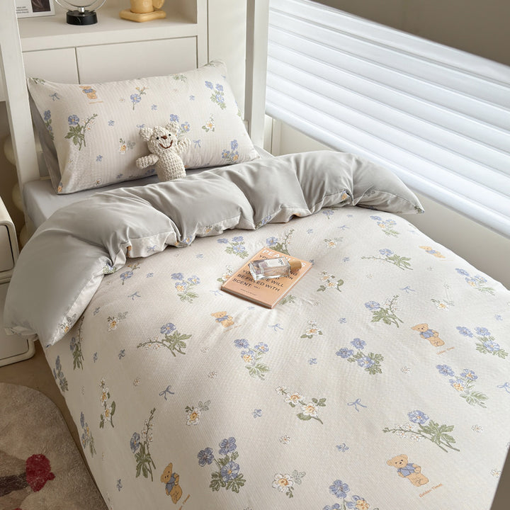 Polka Dot Patterned Duvet Cover Set