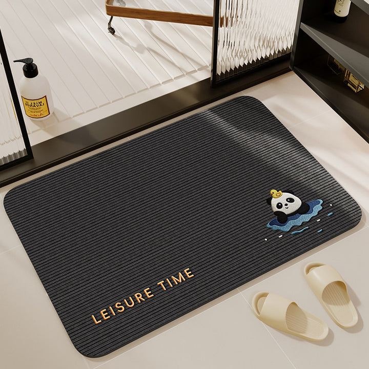 Playful Animal-Themed Bathroom Mat