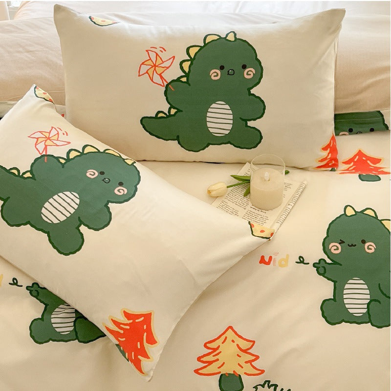 Stylish Grid Pattern Pillowcase Set