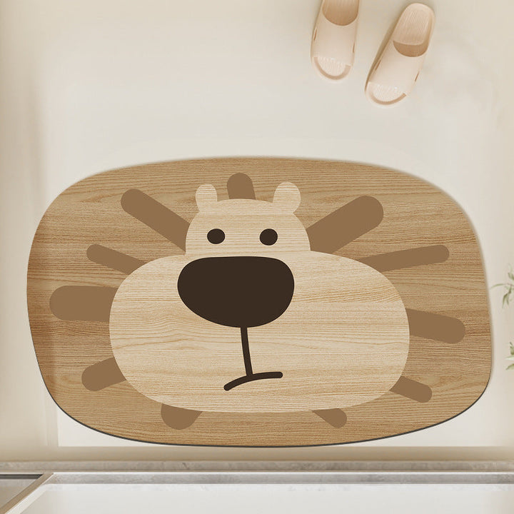 Adorable Frog-Shaped Bath Mat