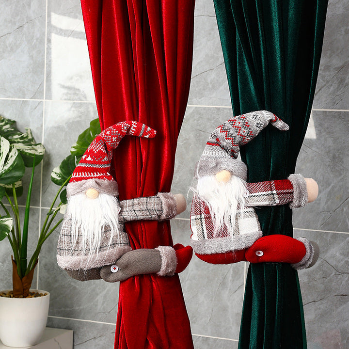 Decorative Santa Claus Curtain Holder