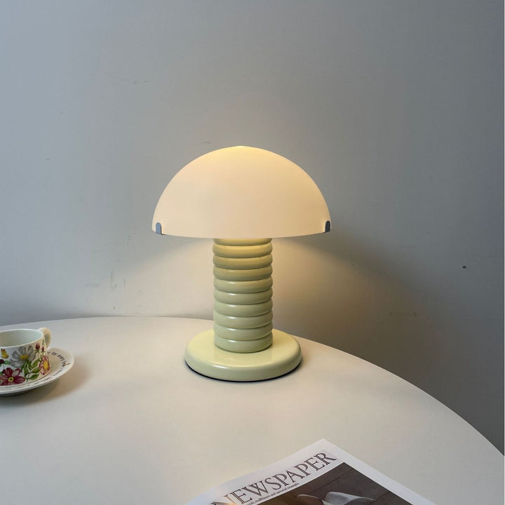 Contemporary mushroom-shaped table lamp