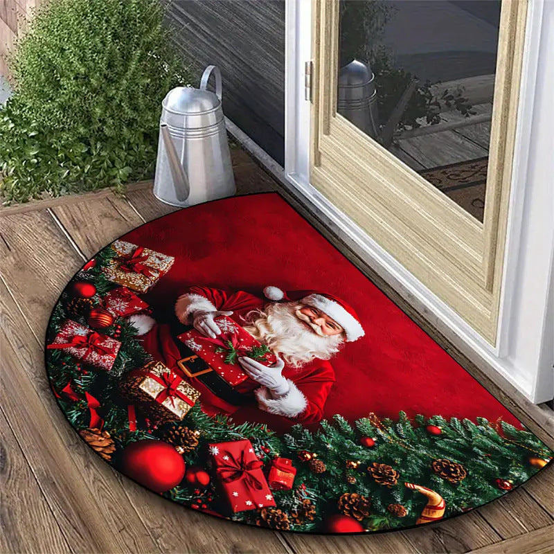 Decorative Holiday-Themed Entrance Mat for Home