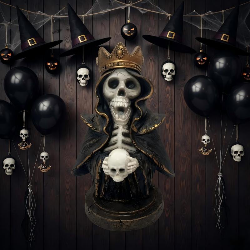 Decorative skull statue